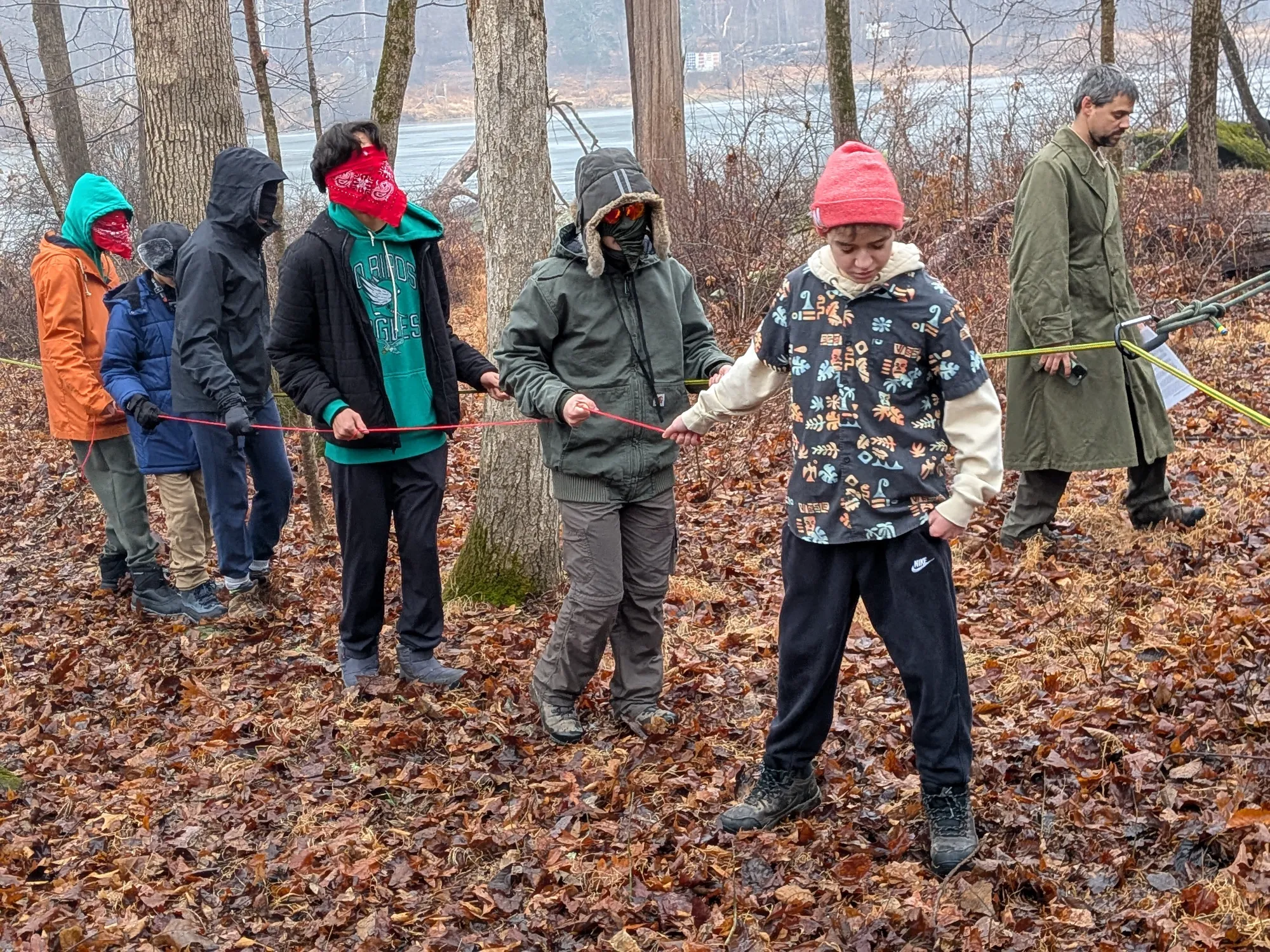 Trust walk at the Klondike Derby