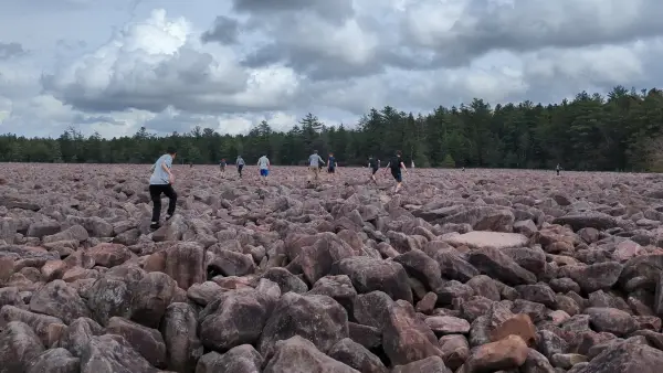 Boulder field at Hickory Run