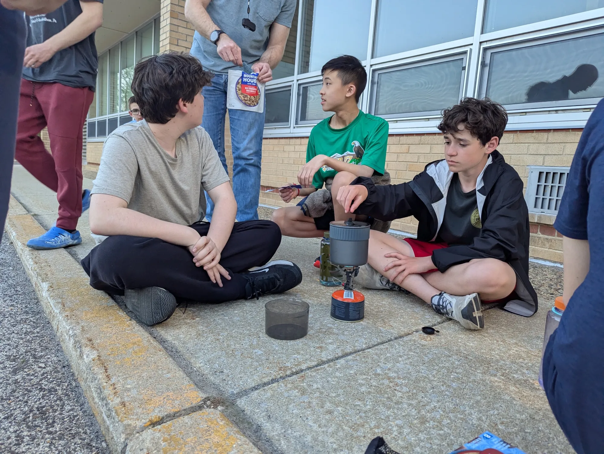Practicing with a backpacking stove