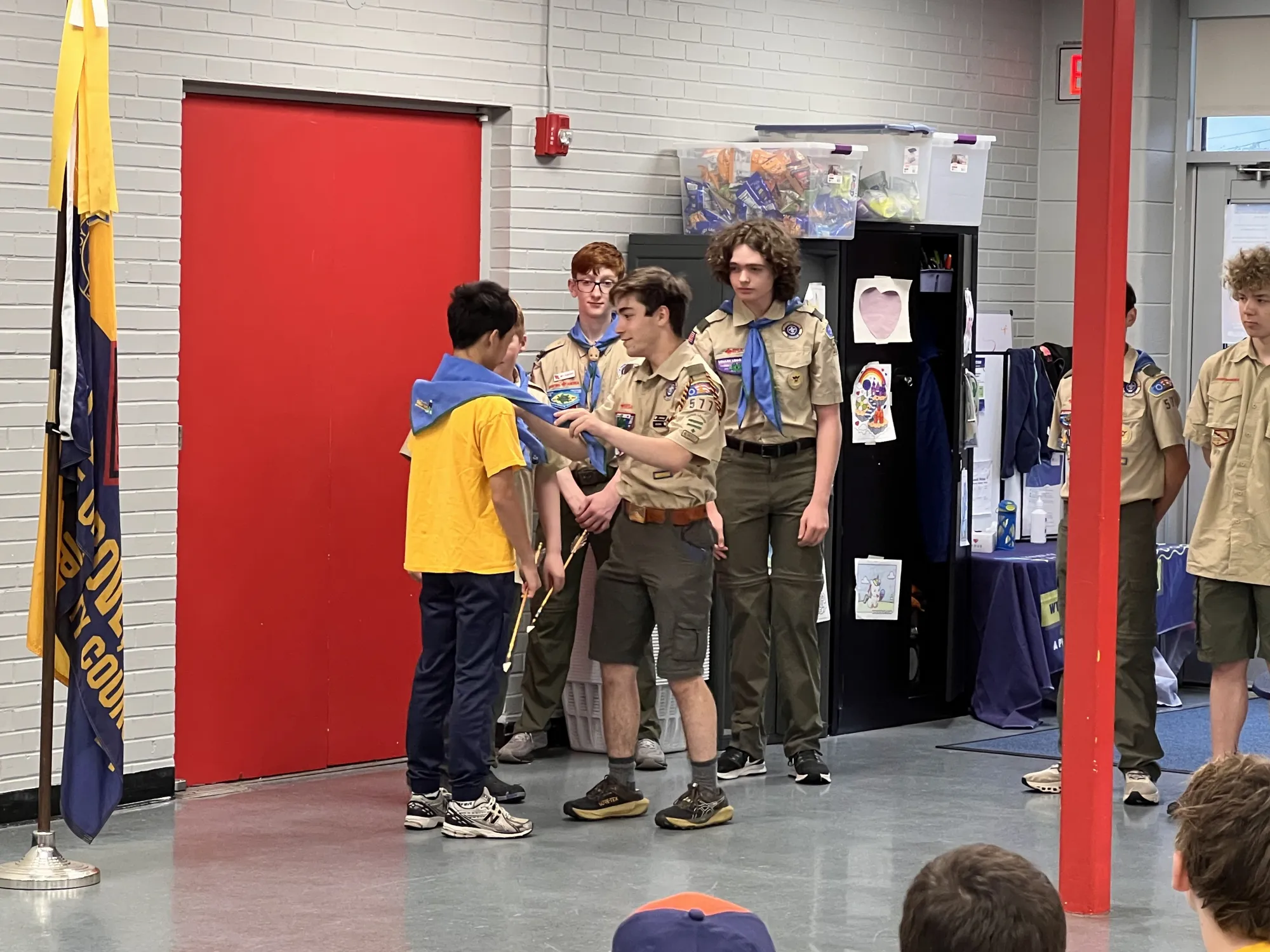 Welcoming a new scout
